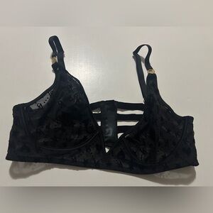 Victorias Secret Luxe Lingerie "V" Wire Plunge Bralette XL